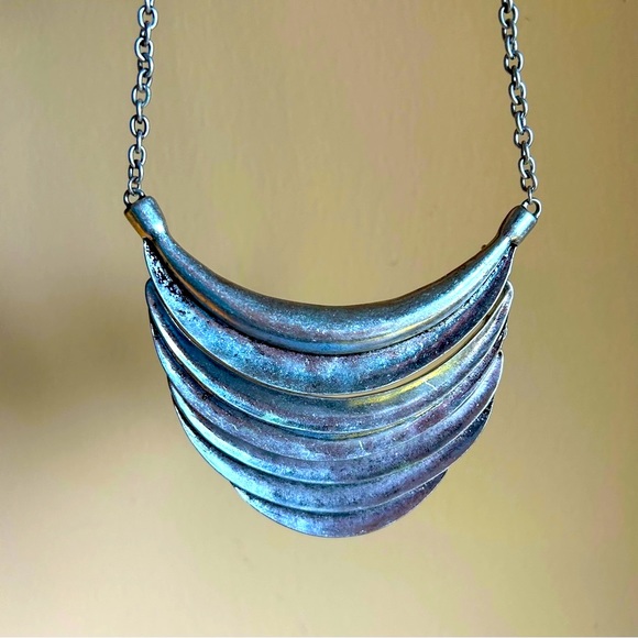 Silver Collar Boho Necklace - Picture 2 of 5